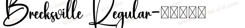 Brecksville Regular字体转换